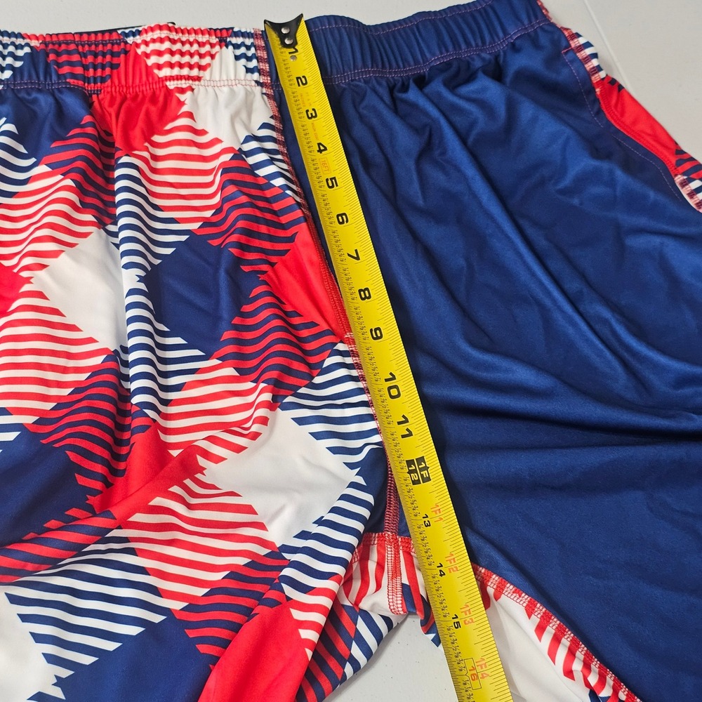 Loudmouth Toronto Blue Jays Shorts L Blue Red Geometric MLB Athletic Deadstock - Picture 7 of 13
